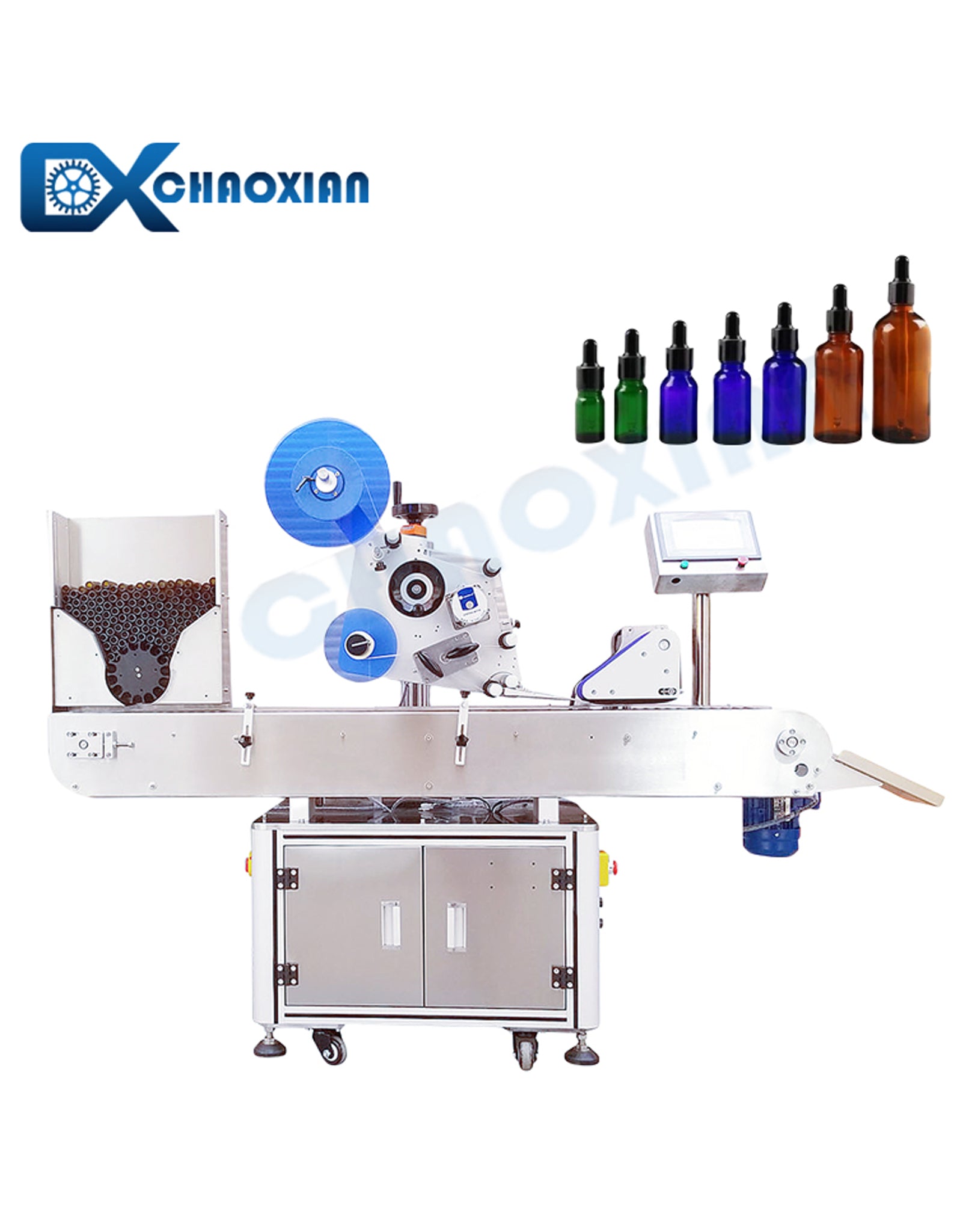 Automatic Vial Labeling Machine for Small Round Bottles and Ampoules – High-Speed Precision Labeler